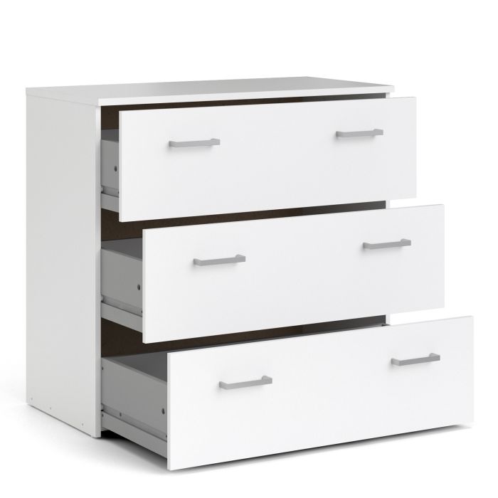 Space Chest of 3 Drawers in White - UK