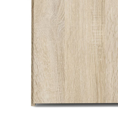 Space Wooden Wardrobe 3 Doors 3 Drawers in Oak