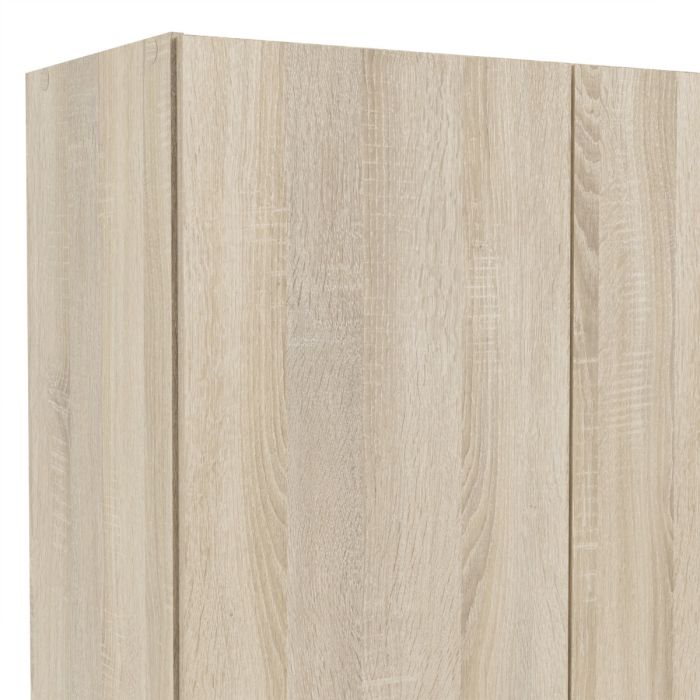 Space Wooden Wardrobe with 2 Doors 1 Drawer in Oak