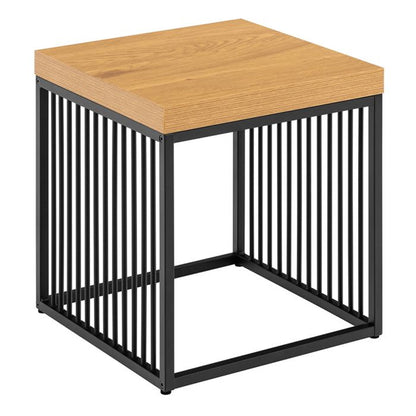 Strington Side Table in Black and Oak - Furniture One Shop