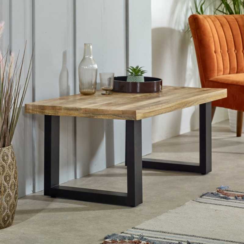 Surrey Coffee Table Solid Wood & Metal - UK