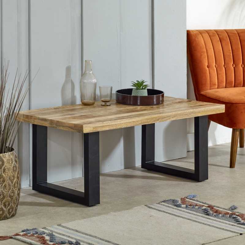 Surrey Coffee Table Solid Wood & Metal - UK