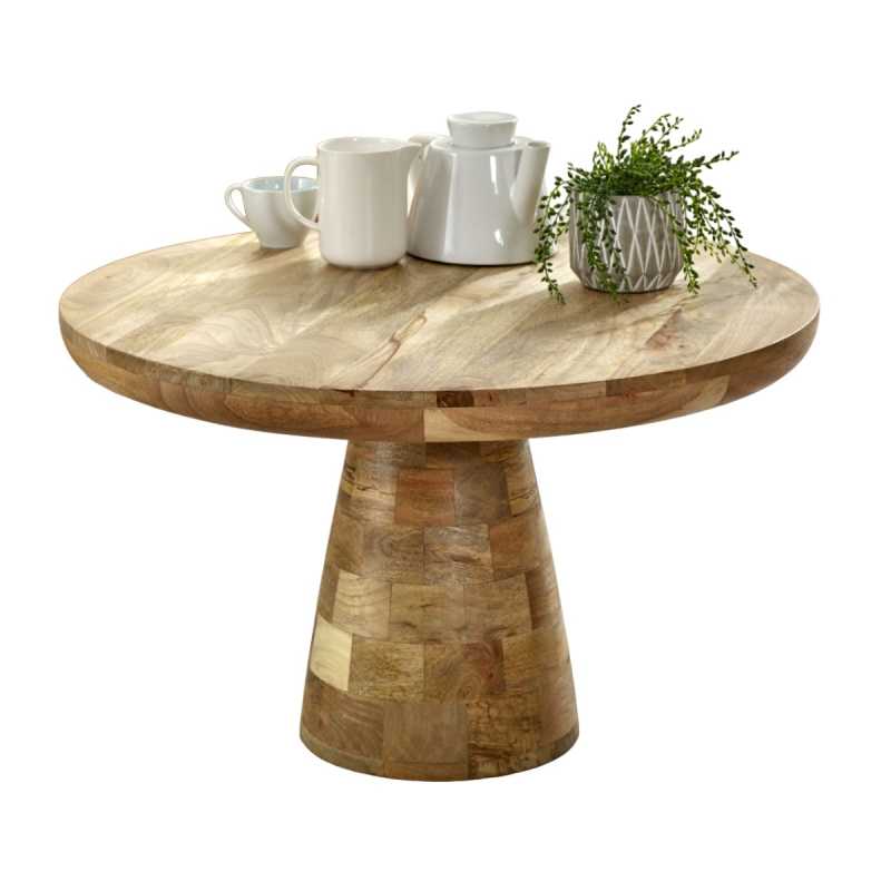 Surrey Coffee Table Solid Wood Mushroom Style - UK