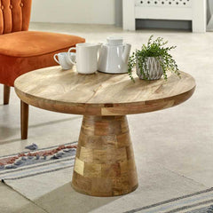 Surrey Coffee Table Solid Wood Mushroom Style - UK