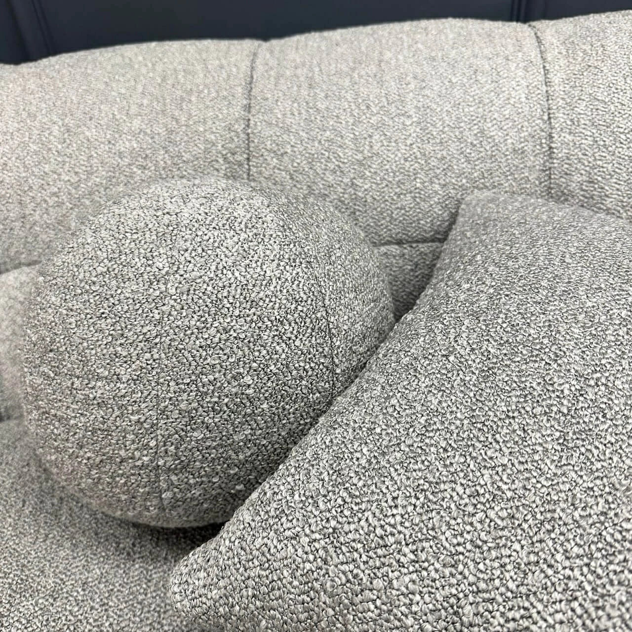 The Bubble Boucle 3 Seater Sofa in Grey