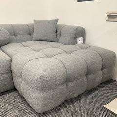 The Bubble Boucle Corner Sofa in Grey - Furniture One Shop
