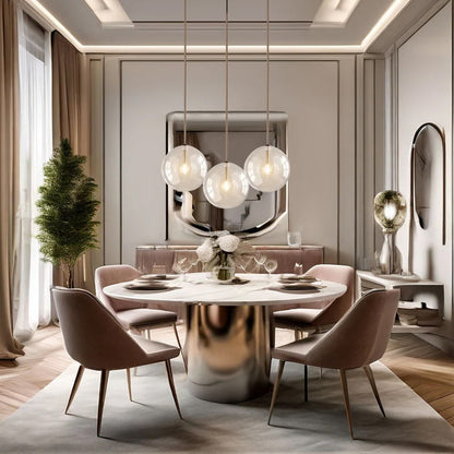 The Glass Ball -  Sleek Scandivan Pendant Light
