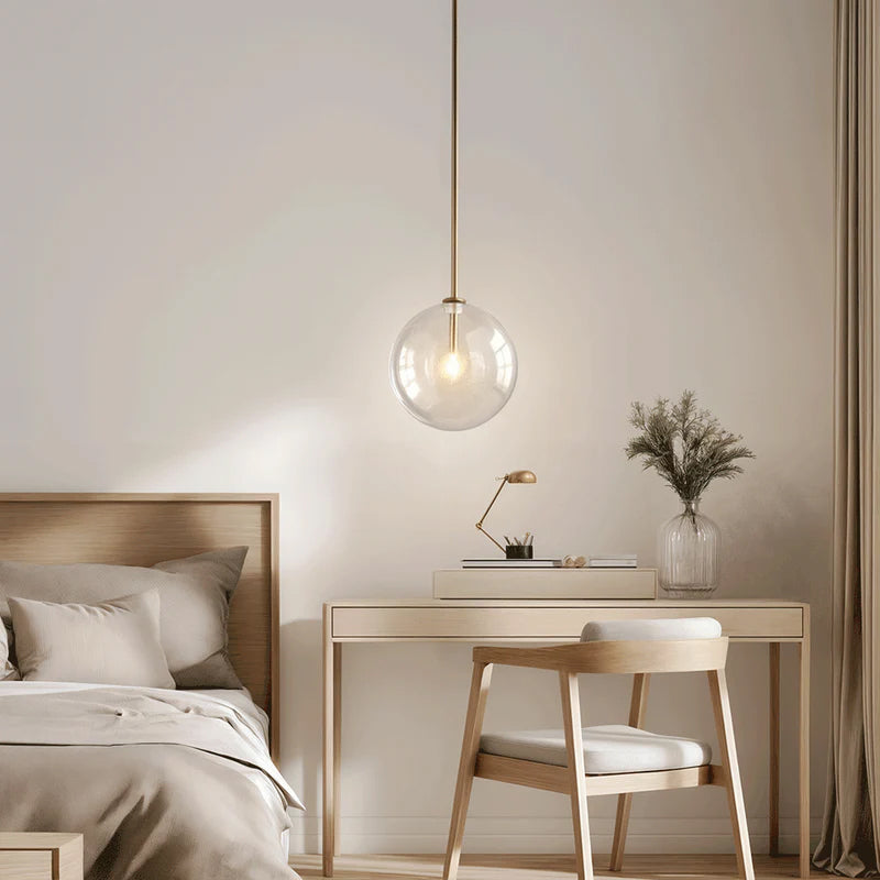 The Glass Ball -  Sleek Scandivan Pendant Light