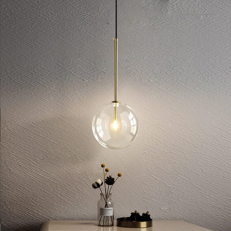 The Glass Ball -  Sleek Scandivan Pendant Light