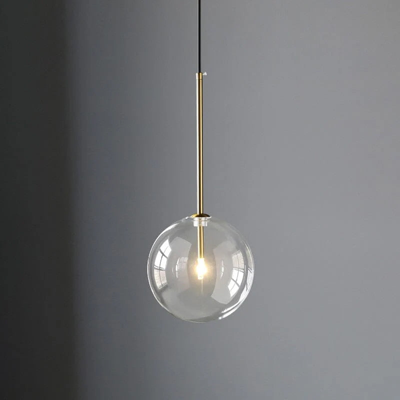 The Glass Ball -  Sleek Scandivan Pendant Light