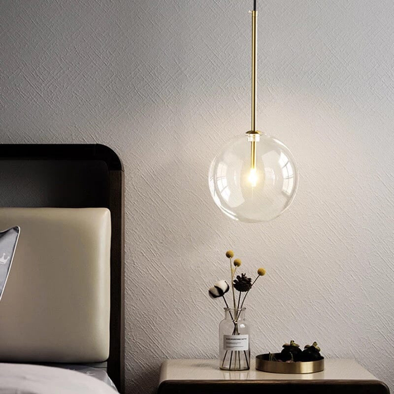 The Glass Ball -  Sleek Scandivan Pendant Light