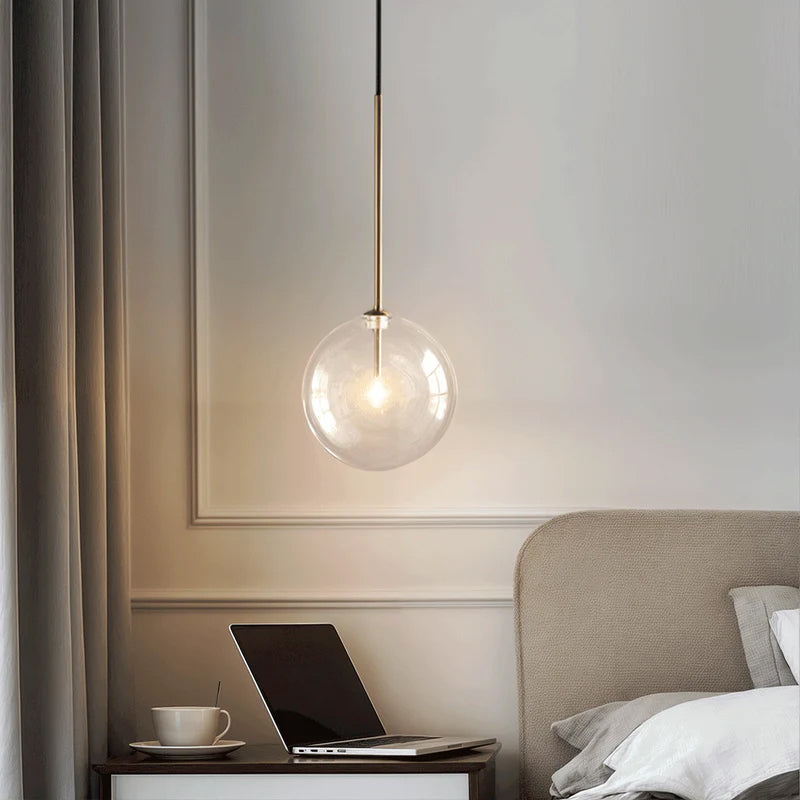 The Glass Ball -  Sleek Scandivan Pendant Light