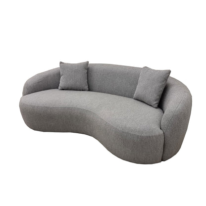 The Wave Boucle Sofa in Grey