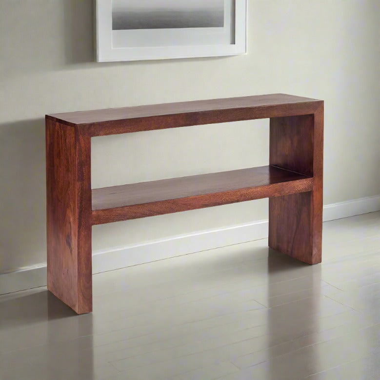 Toko Dark Mango Console Table - UK