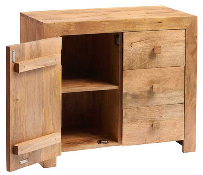 Toko Light Mango 3 Drawer Sideboard - UK
