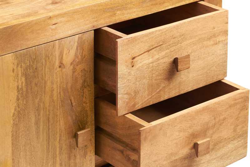 Toko Light Mango 3 Drawer Sideboard - UK