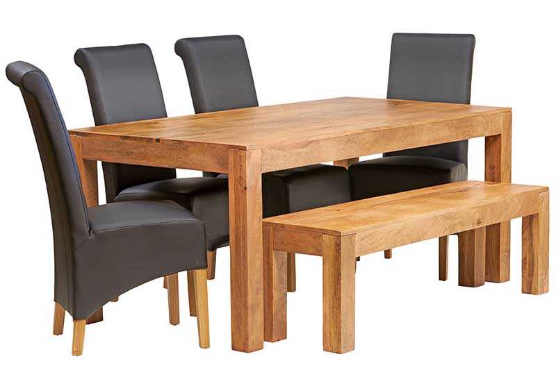 Toko Light Mango Large Dining Table - UK