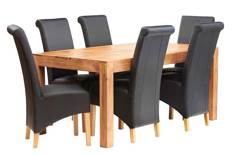 Toko Light Mango Large Dining Table - UK