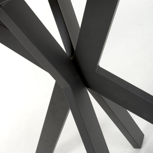 Tokyo Ceramic Grey Console Table With Black Legs