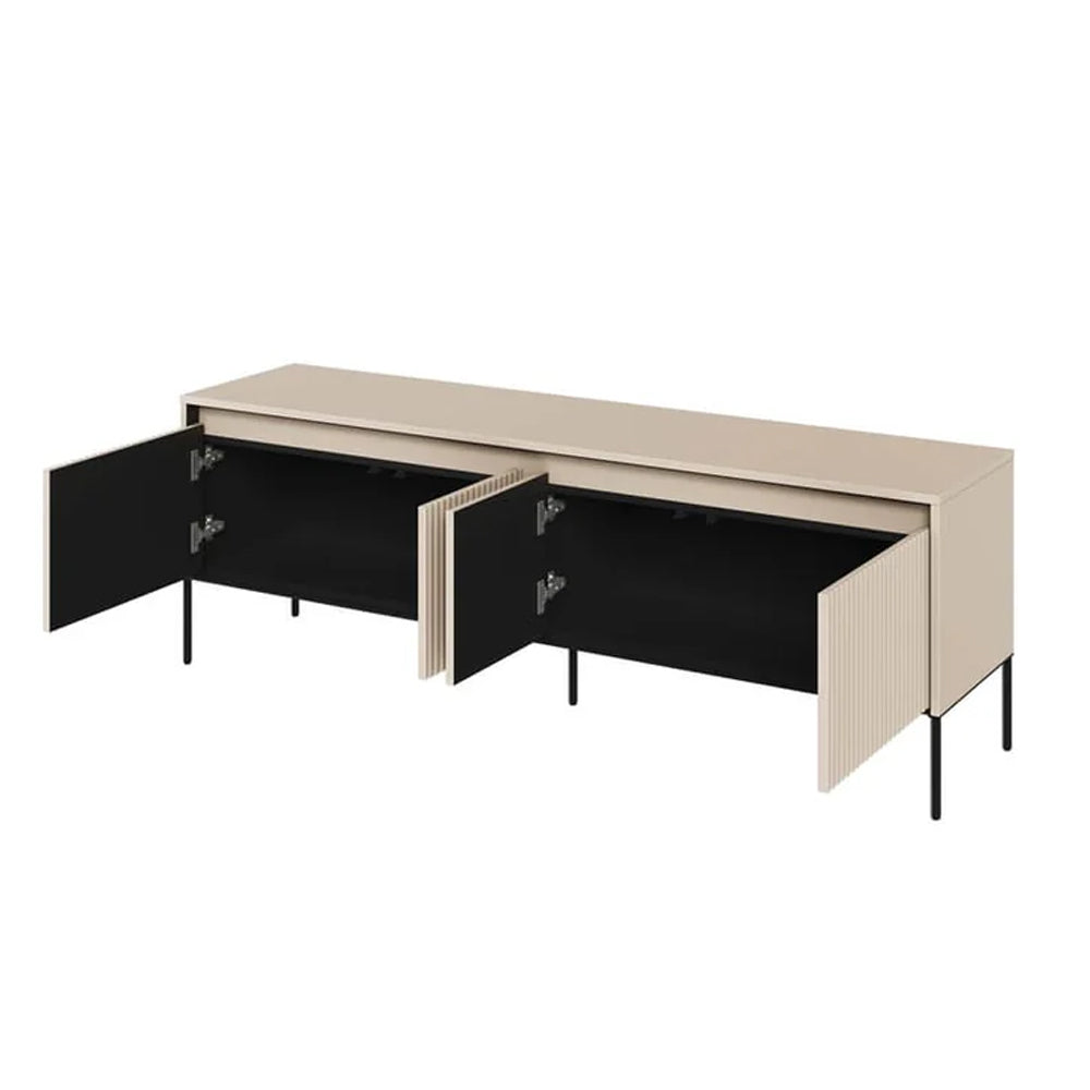 Trend Small Wooden TV Stand in Beige - 167cm