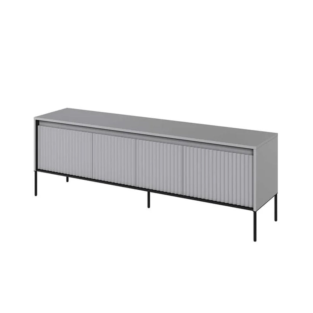 Trend Small Wooden TV Stand in Grey Matt - 167cm