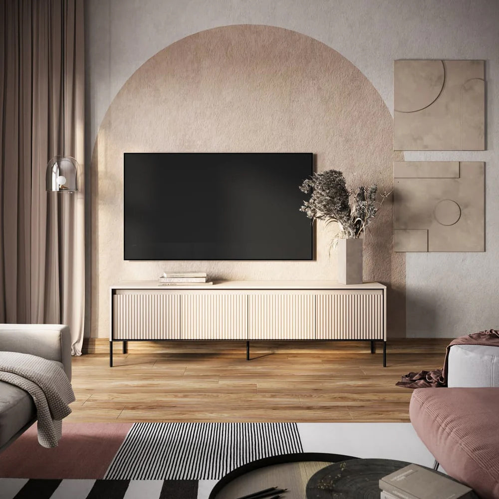 Trend Wooden TV Stand in Beige - 193cm