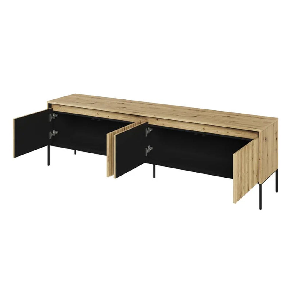 Trend Wooden TV Stand in Oak Artisan - 193cm