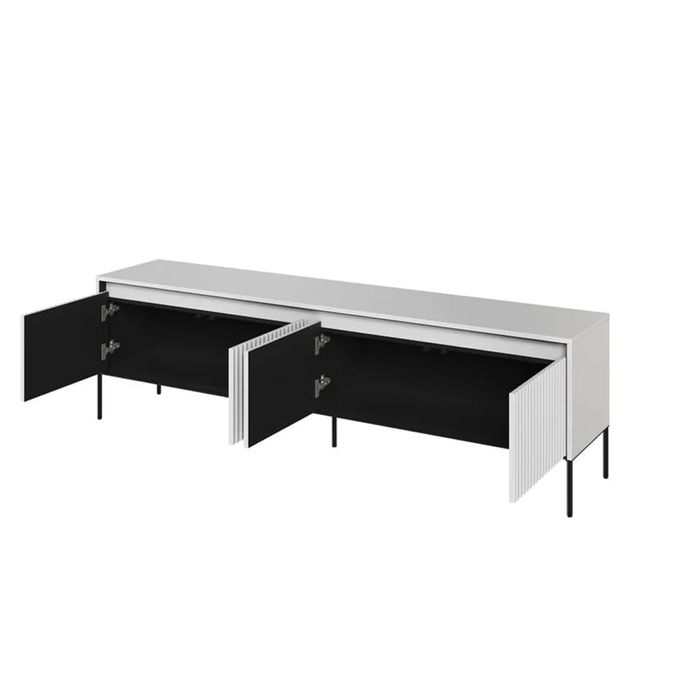 Trend Wooden TV Stand in White Matt - 193cm