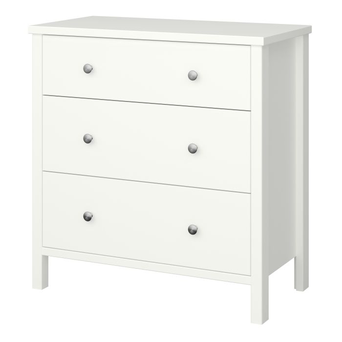 Tromso 3 Drawer Chest Off White - UK