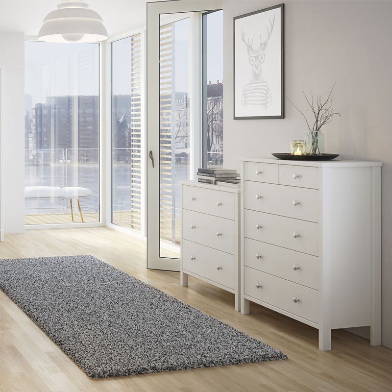 Tromso Woodedn 3 Drawer Chest of Drawers in Off White - UK