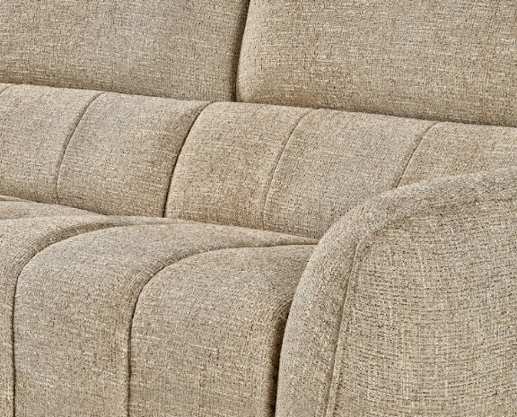 Turin Fabric Electric Recliner Left Hand Corner Sofa In Mocha