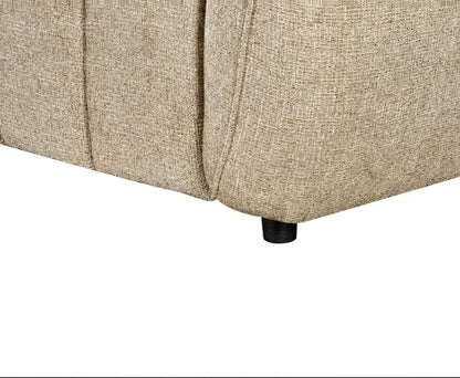 Turin Fabric Electric Recliner Right Hand Corner Sofa In Mocha