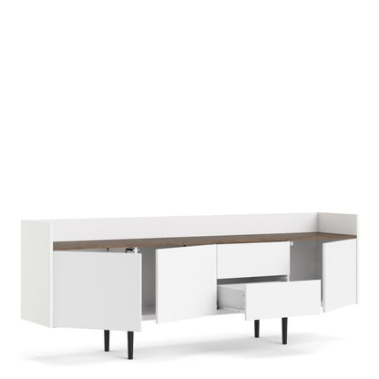 Unit Sideboard 2 Drawers 3 Doors in White and Walnut - UK