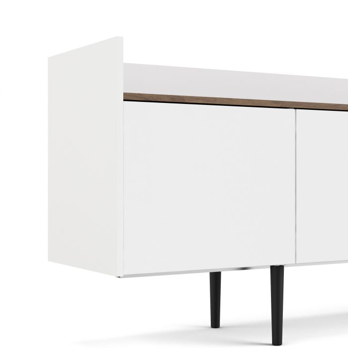 Unit Sideboard 2 Drawers 3 Doors in White and Walnut - UK