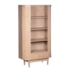 Valencia Cane & Mango Wood Bookcase - UK