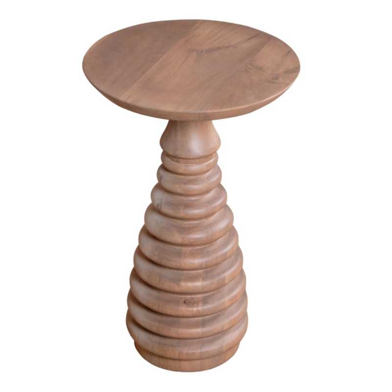 Valencia Cane & Mango Wood Side Table - UK