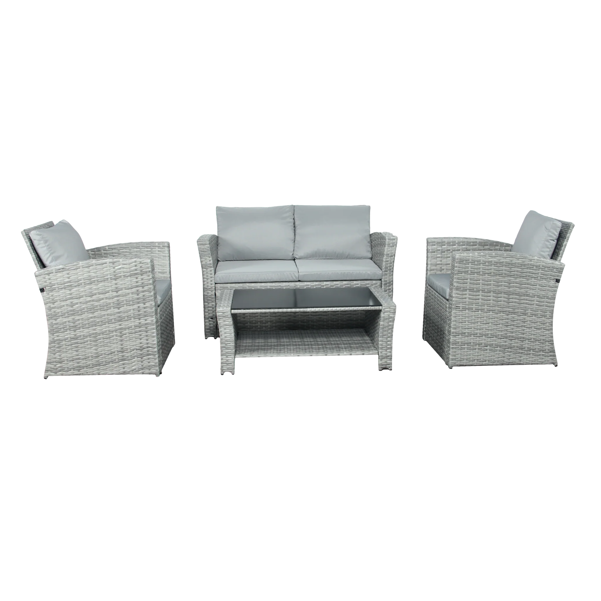 Wilmslow 4 Seater Sofa Lounge Set in Rattan