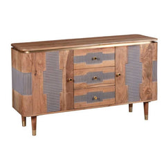 Wilton 2 Doors 3 Drawers Sideboard in Acacia Wood 140cm - UK - Furniture One Shop