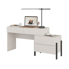 Yukon Wooden Dressing Table with 4 Drawers in Cashmere - 143cm