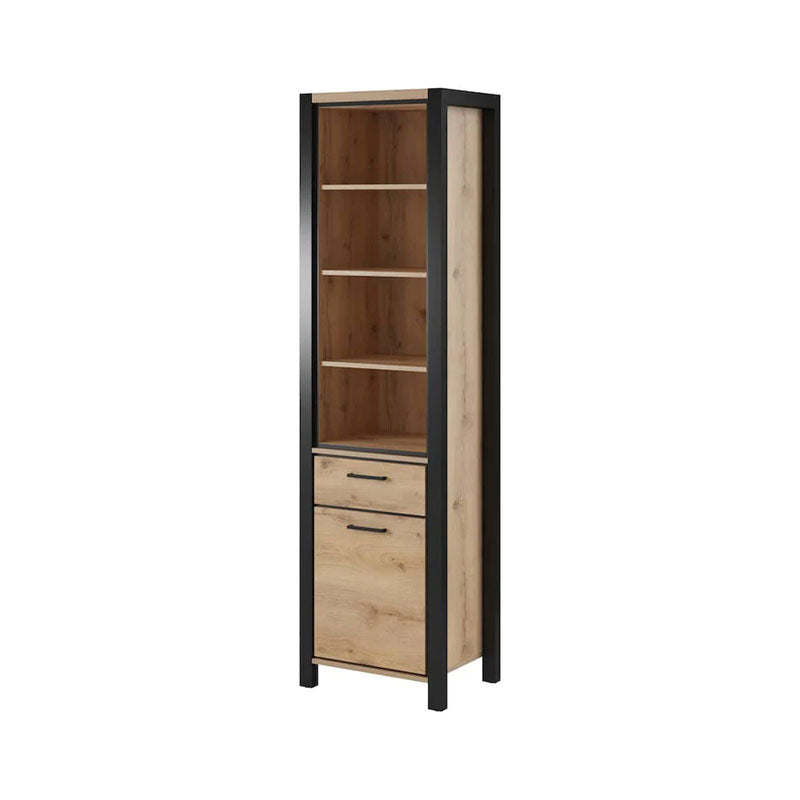 Aktiv Wooden Tall Display Cabinet in Oak Taurus