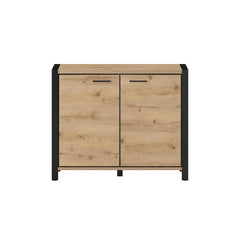 Aktiv Wooden 2 Door Sideboard Cabinet in Oak Taurus - Furniture One Shop