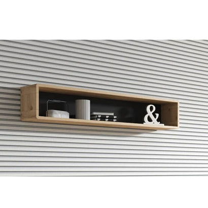 Aston Wooden Wall Shelf in Oak Torus  - 150cm - Furniture One Shop