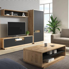 Aston Wooden Wall Shelf in Oak Torus  - 150cm - Furniture One Shop