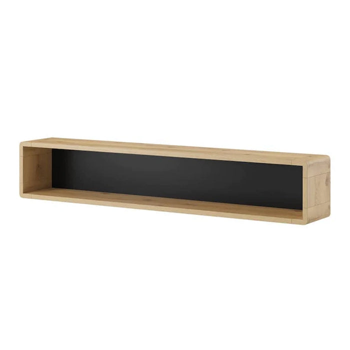 Aston Wooden Wall Shelf in Oak Torus  - 150cm