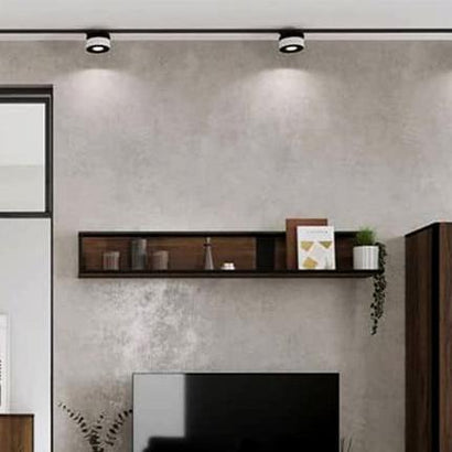 Borga Wooden Wall Shelf in Oak Catania - 155cm - Furniture One Shop