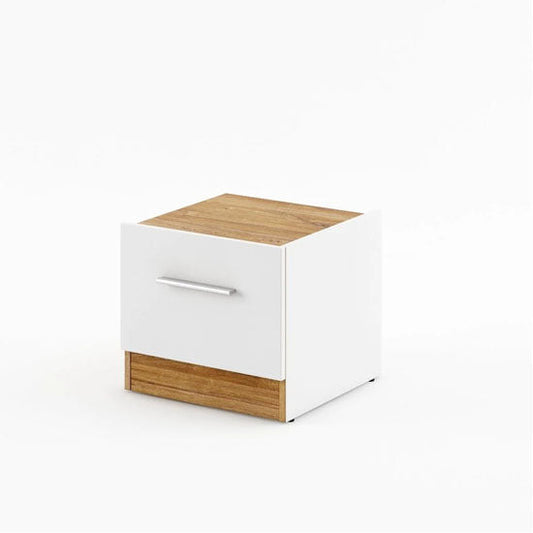 Dentro Wooden Bedside Cabinet - Right Hand - Furniture One Shop