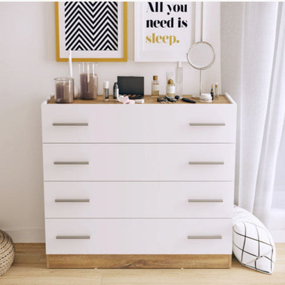 Dentro Wooden Chest of Drawers with 4 Drawers
