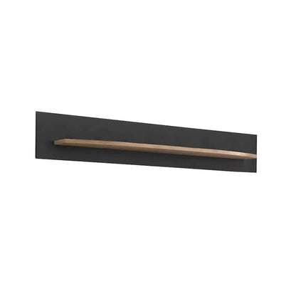 Dera Wooden Wall Shelf in Oak Artisan & Graphite  - 150cm - Furniture One Shop