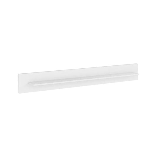 EDGE Wooden Wall Shelf in White High Gloss - 150cm - Furniture One Shop