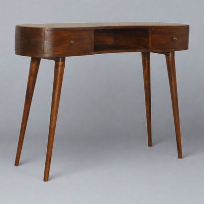 Lincoln Chestnut Wave Laptop Desk - Furniture One Shop